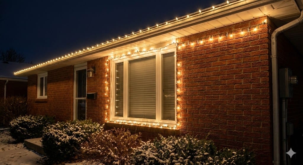 Hang Lights on Brick without drill