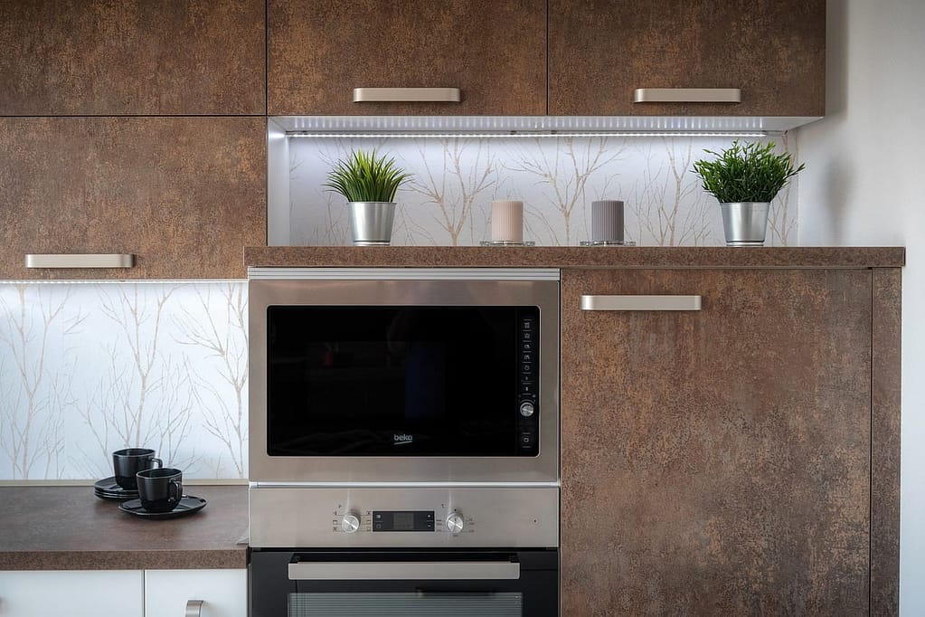 Black leathered granite countertops