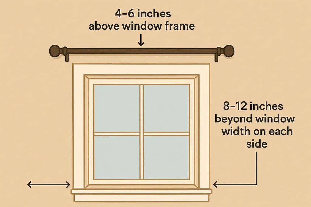 Mounting the Curtain Rod