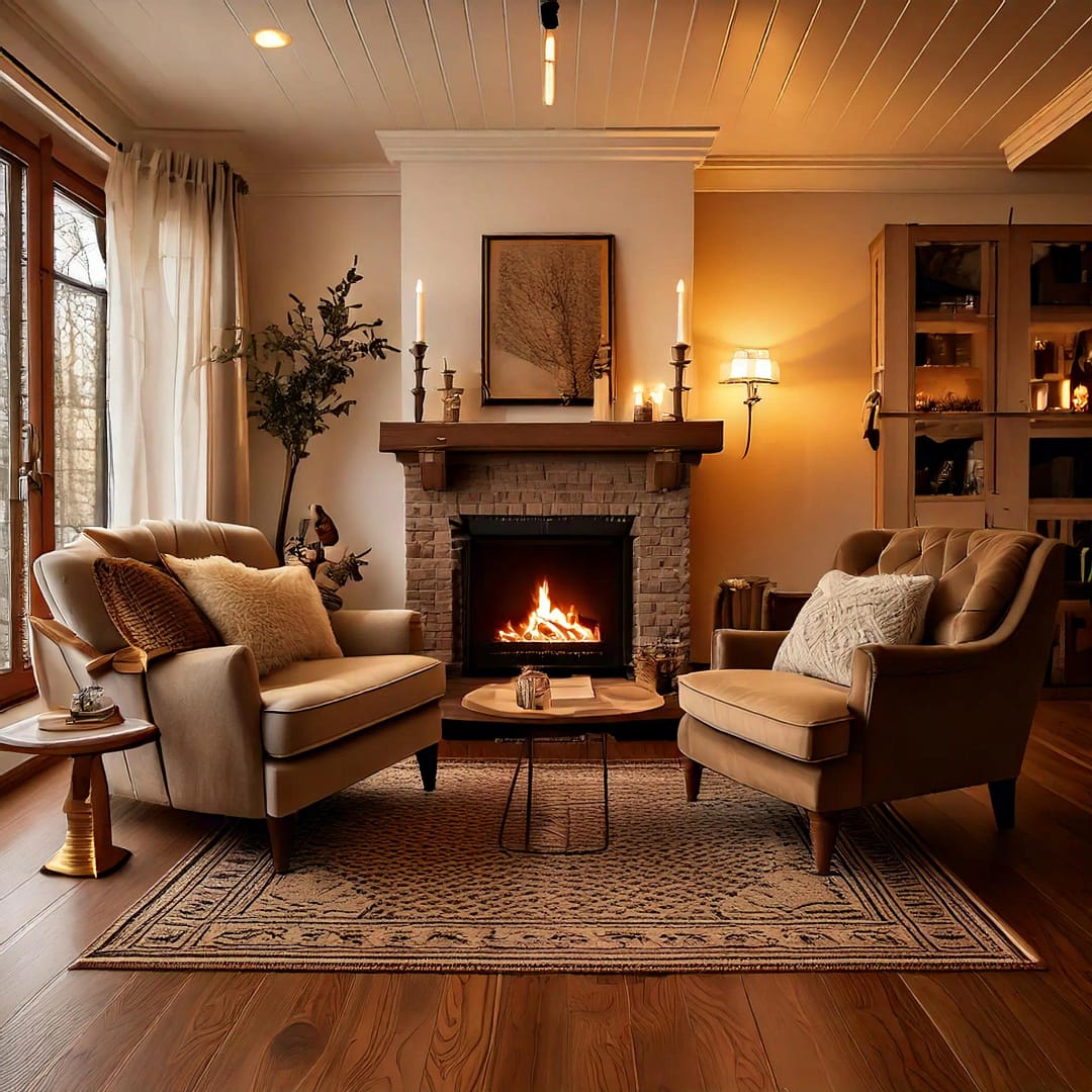cozy living room ideas with fireplace
