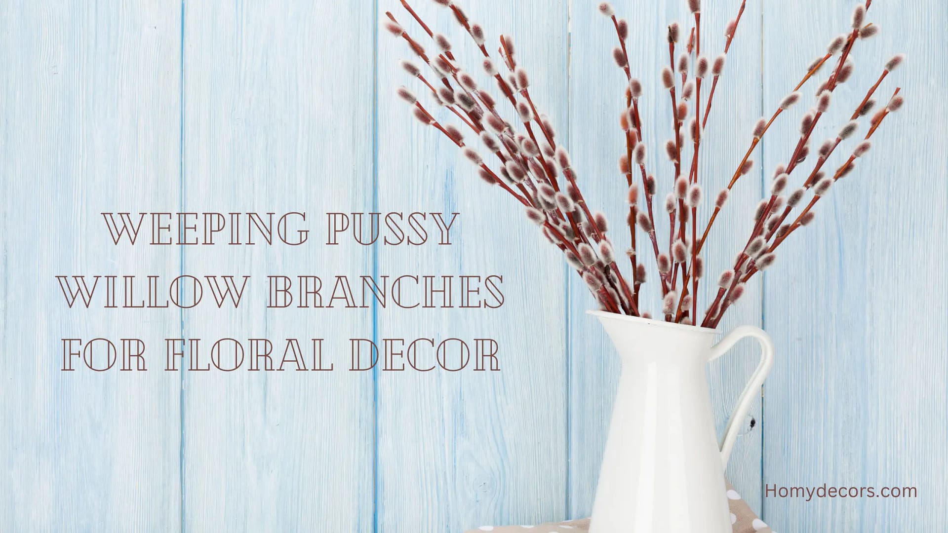 How to Use Weeping Pussy Willow Branches for Floral Decor