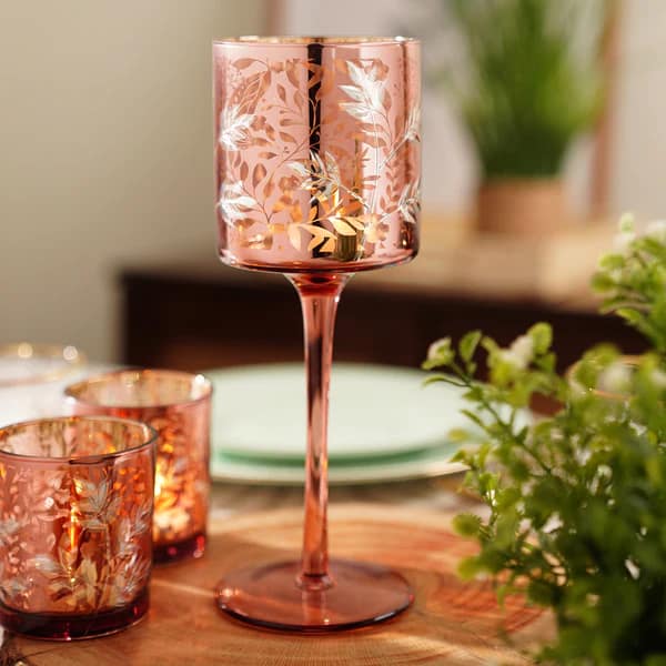 Glass Candle Holder